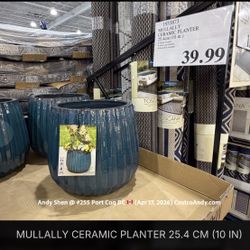 MULLALLY CERAMIC PLANTER 25.4 CM (10 IN)