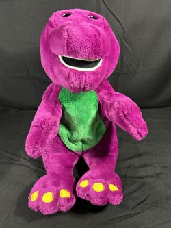 Vtg. Talking Barney Plushie 1997