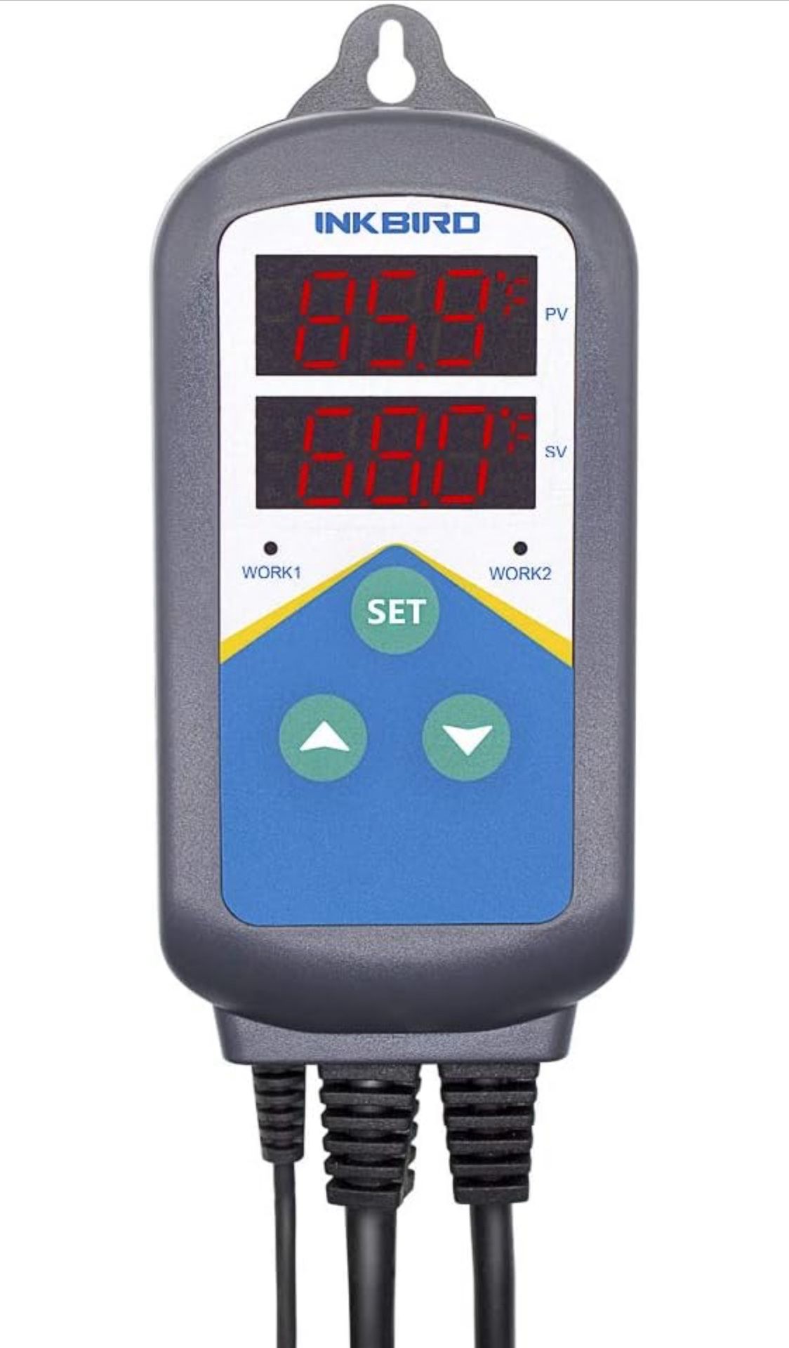 Inkbird Freshwater Saltwater Aquarium Heater with Probe Thermostat and Thermometer Tropical Fish/Ornamental Shrimp/Reef Tanks 24 Hours Double Time wit
