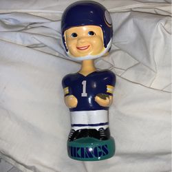 Vintage Bobble head Vikings NFL Doll 