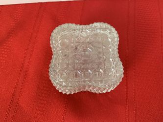 Avon Lead Crystal Trinket Box Vintage