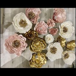 Lot Of Paper Flowers