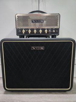 Vox Night Train NT15H All Tube Guitar Amp Head And Matching 1x12 Vox Speaker Cab