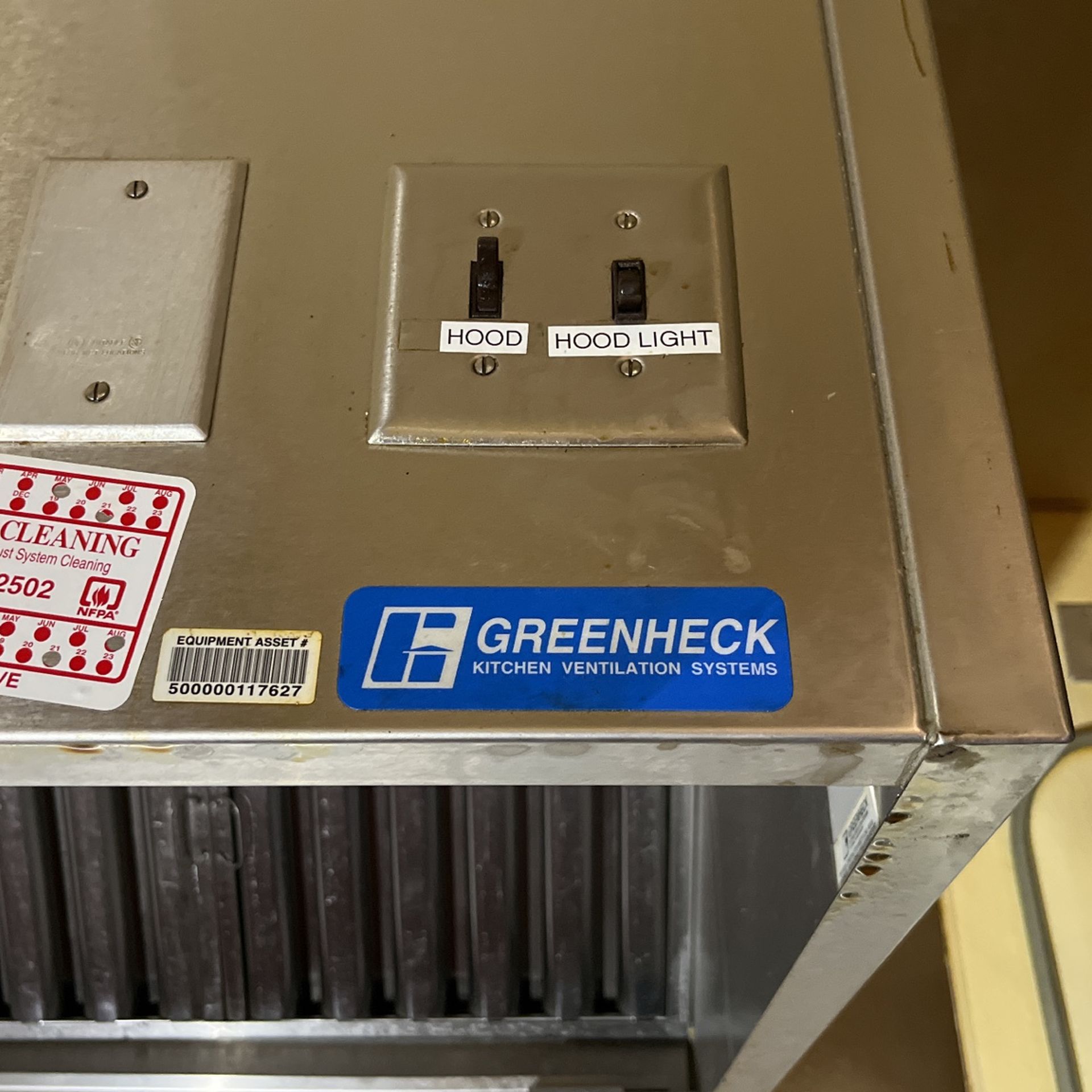 Greenheck 10 Ft Exhaust Hood