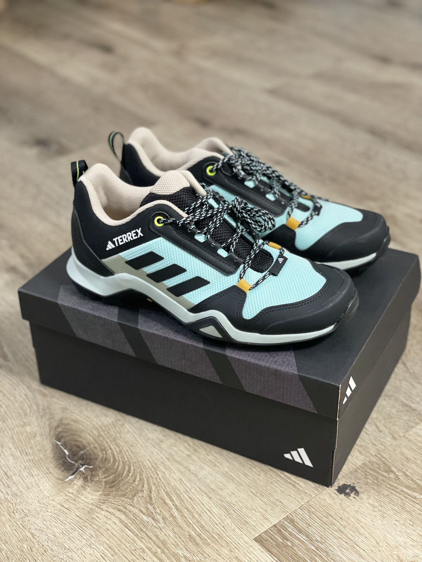 ADIDAS TERREX AX3 WOMEN'S SNEAKER TRAIL SHOES Semi Flash Aqua/Core