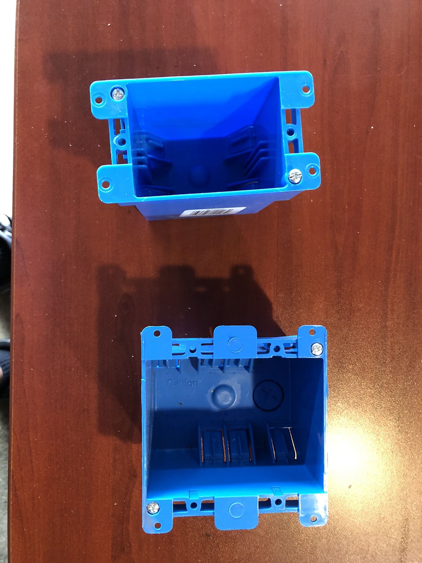 Electrical Outlet Boxes Pair 1 Big 1 Small