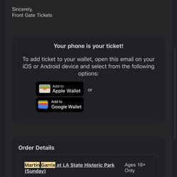 Martin Garrix Ticket