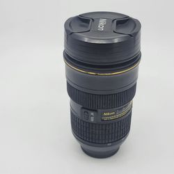 Nikon AF-S NIKKOR 24-70mm f/2.8G ED Camera Lens Replica Travel Tumbler
Mug. Pre-owned, very good shape. Please see photos for details
It is 6.75" tal