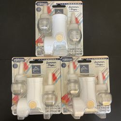 3pack Glade PlugIns Refills Air Freshener Starter Kit, Summer Pops, 1.34 Fl oz., 1 Warmer + 2 Refills
