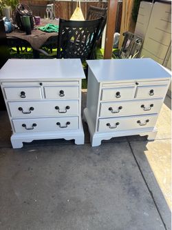 2  nightstands white color