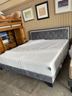 bed king frame and mattress