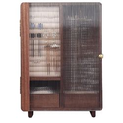 ewelry Armoire, Jewelry Cabinet, Jewelry Organizer for Women, Standing Jewelry Cabinet, Large Capacity, Partition Storage,Brown