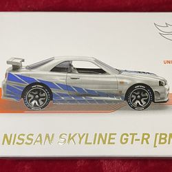 Hot Wheels ID Nissan Skyline GT-R, [Silver] Fast and Furious