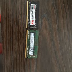 DDR4 RAM 4 gb Samsung 2666MHZ and Gudga RAM 8gb  2400MHZ