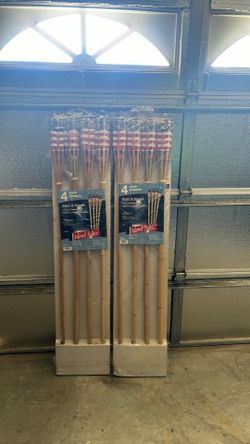 Stars & stripes bamboo torches