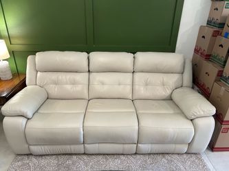 Leather Sofa & Recliner