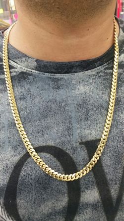 14k Gold cuban link chain 26inch long 95.3 grams