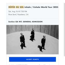 Rufus Du Sol Inhale Exhale Tour 