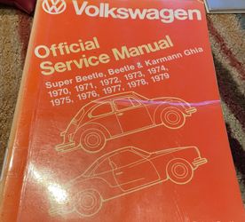 Volkswagen Official Service Manual 1(contact info removed) Super Beetle, Beetle, Karren Ghia
