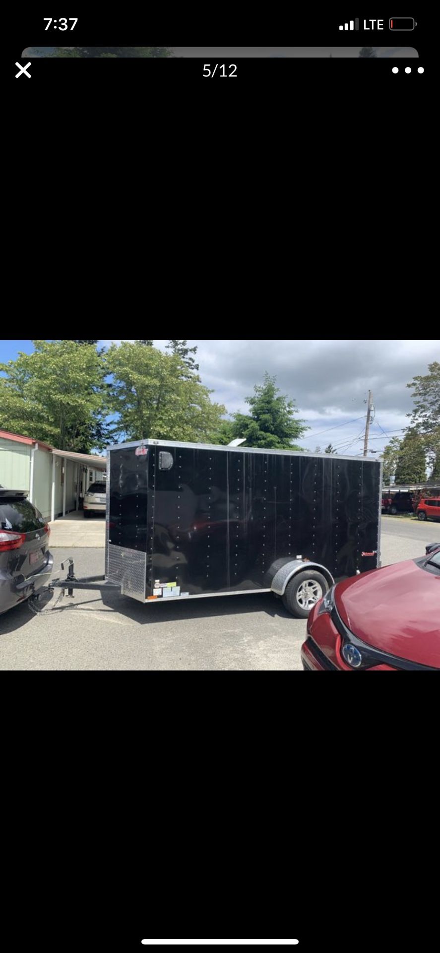 Like new v nose trailer 12 by 6 💥PRICE FIRM PLEASE💥