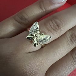 Gold Butterfly Ring