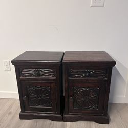 Dark Wood Night Stands