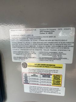 2019 Keystone sprinter wheel premium thermal