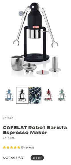 Black Cafelat Robot Barista edition, brand new