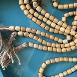 17 Mm Natural Macramé Beads