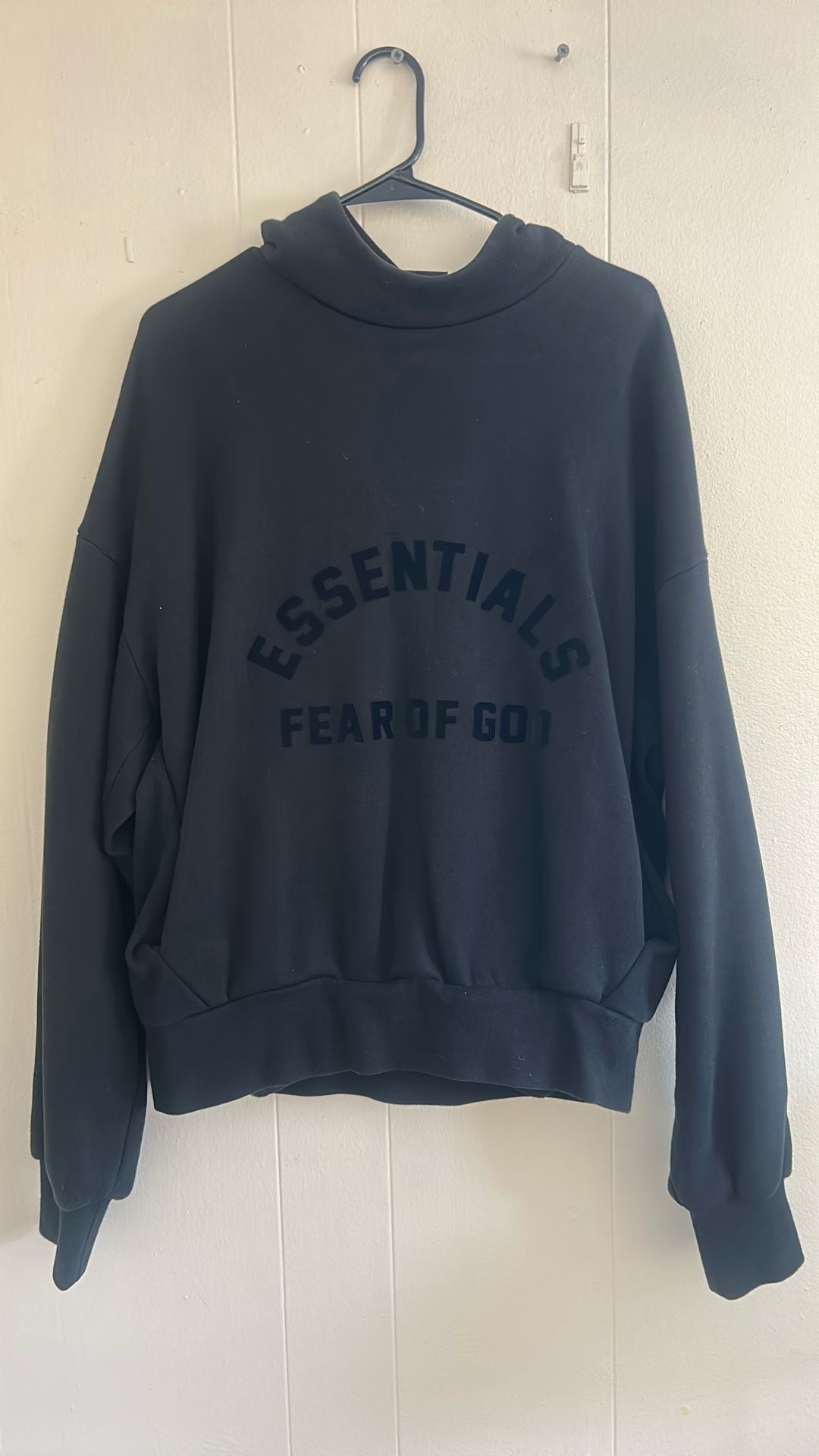 Black essentials hoodie