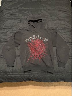 Spider Sp5der Rhinestone Hoodie Size S