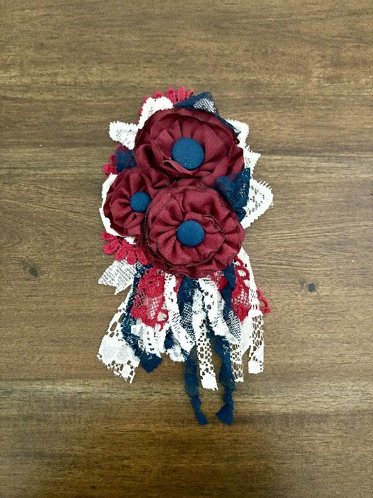 Custom Made Flower Brooch 