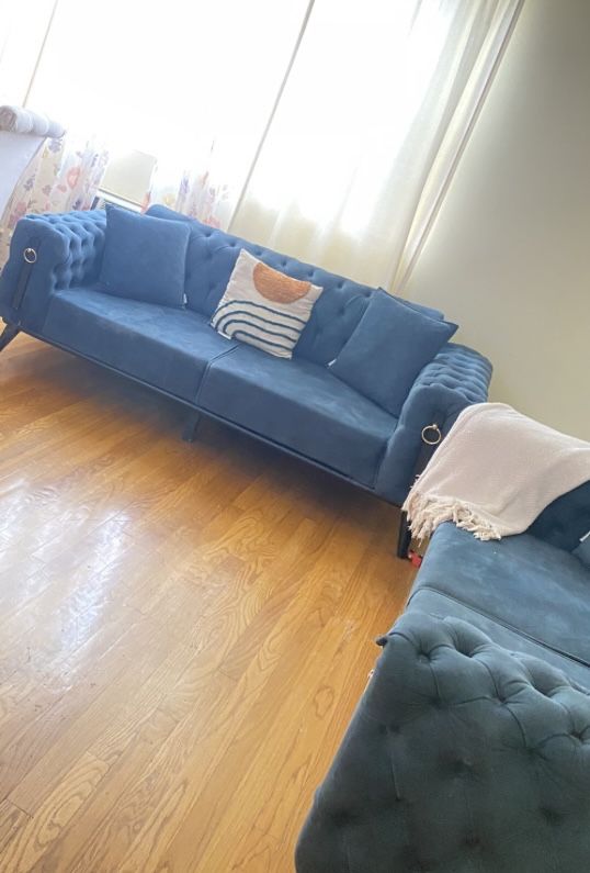 Teal Sofa Set