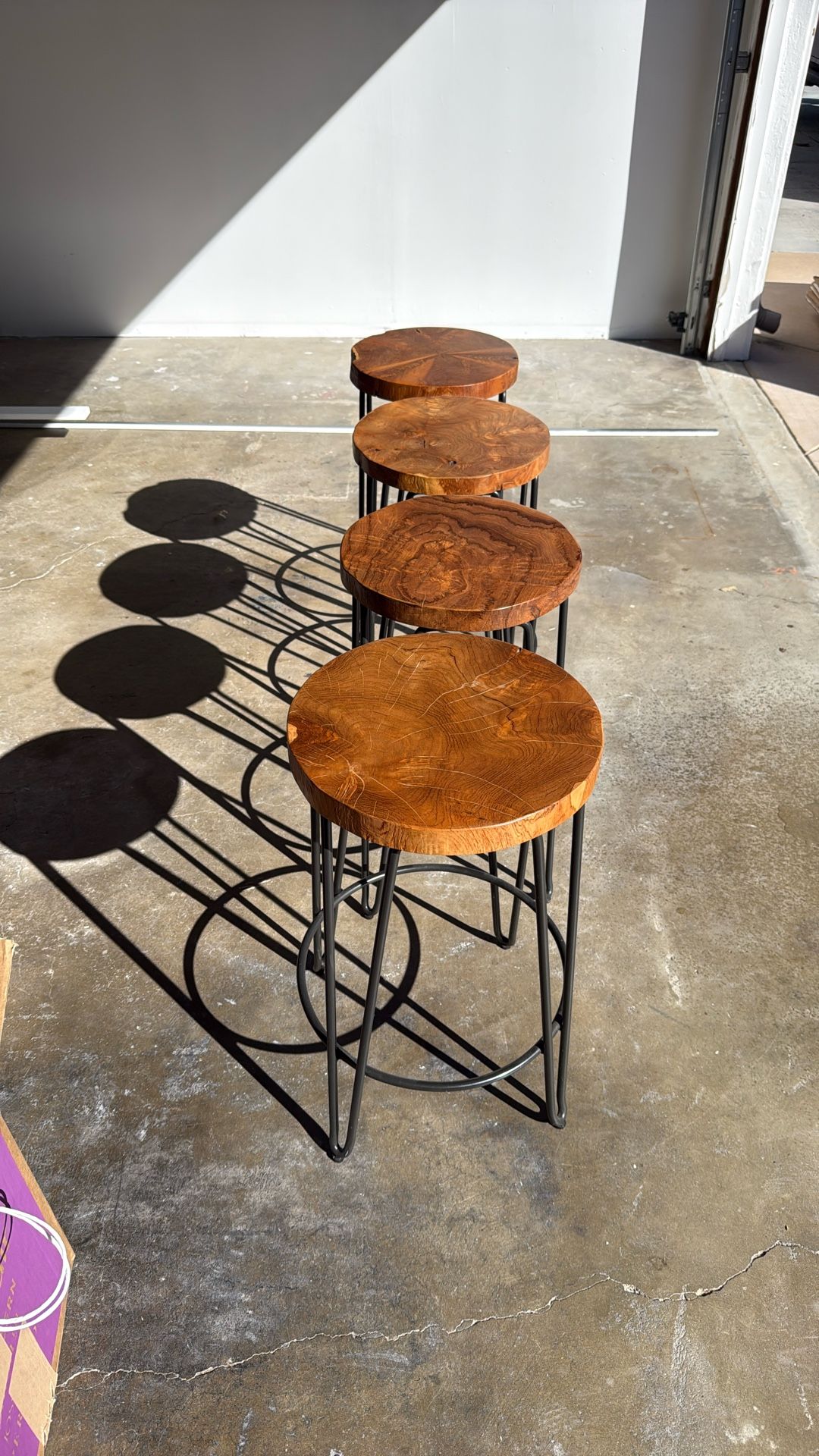 4 Counter Height Stools From Crate and Barrel