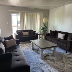 3 Sofa + Coffee Table + end Table 