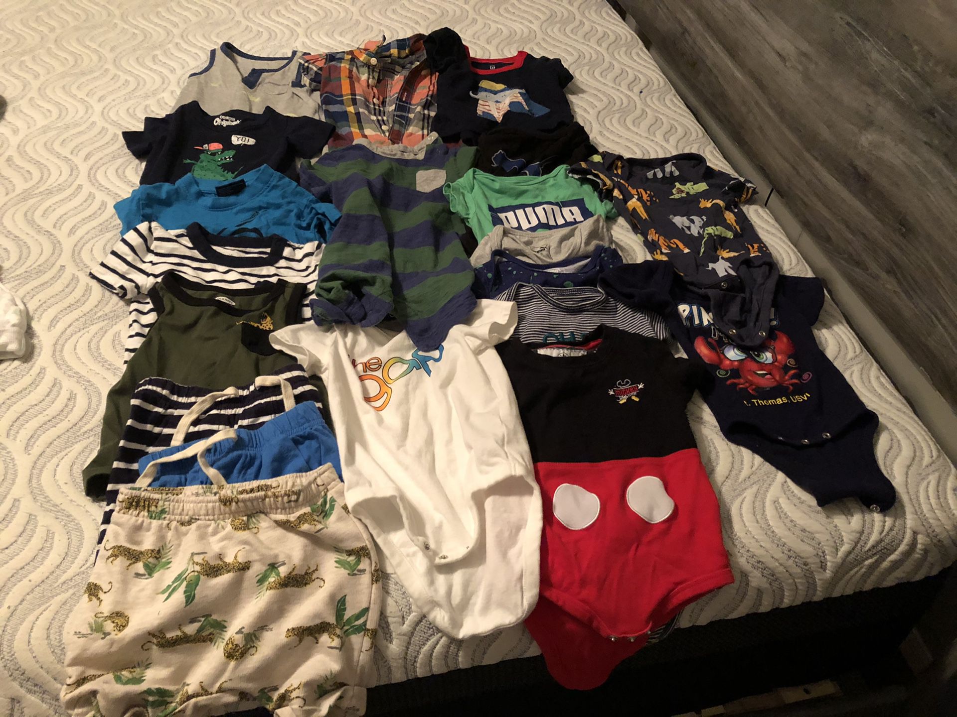 12m and 6-12 months summer clothes for boys
