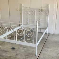 Steel full sized bed frame