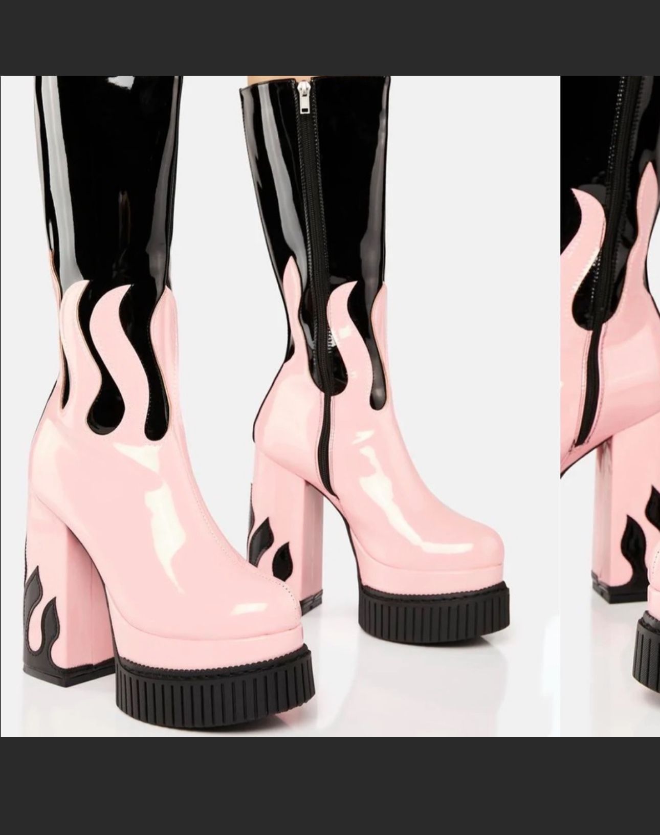 Pink and Black boots (Dolls Kill)