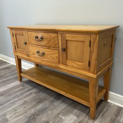 Solid Wood Buffet Cabinet - TV Stand - Entryway Table - Sideboard Storage