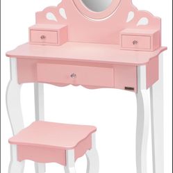 Girls Pink Vanity Set