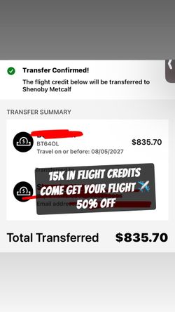 Southwest Travel Points Transfer