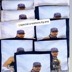 15 Personalized memorial photo shirts front & back done 🤍