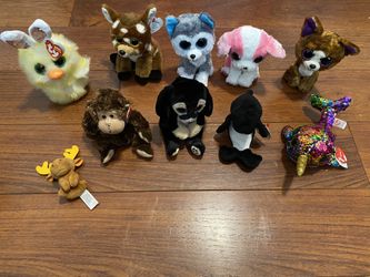 10 TY Beanie Babies