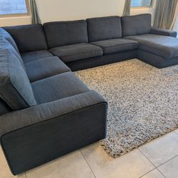 IKEA Kivik Dark Blue Sectional Sofa
