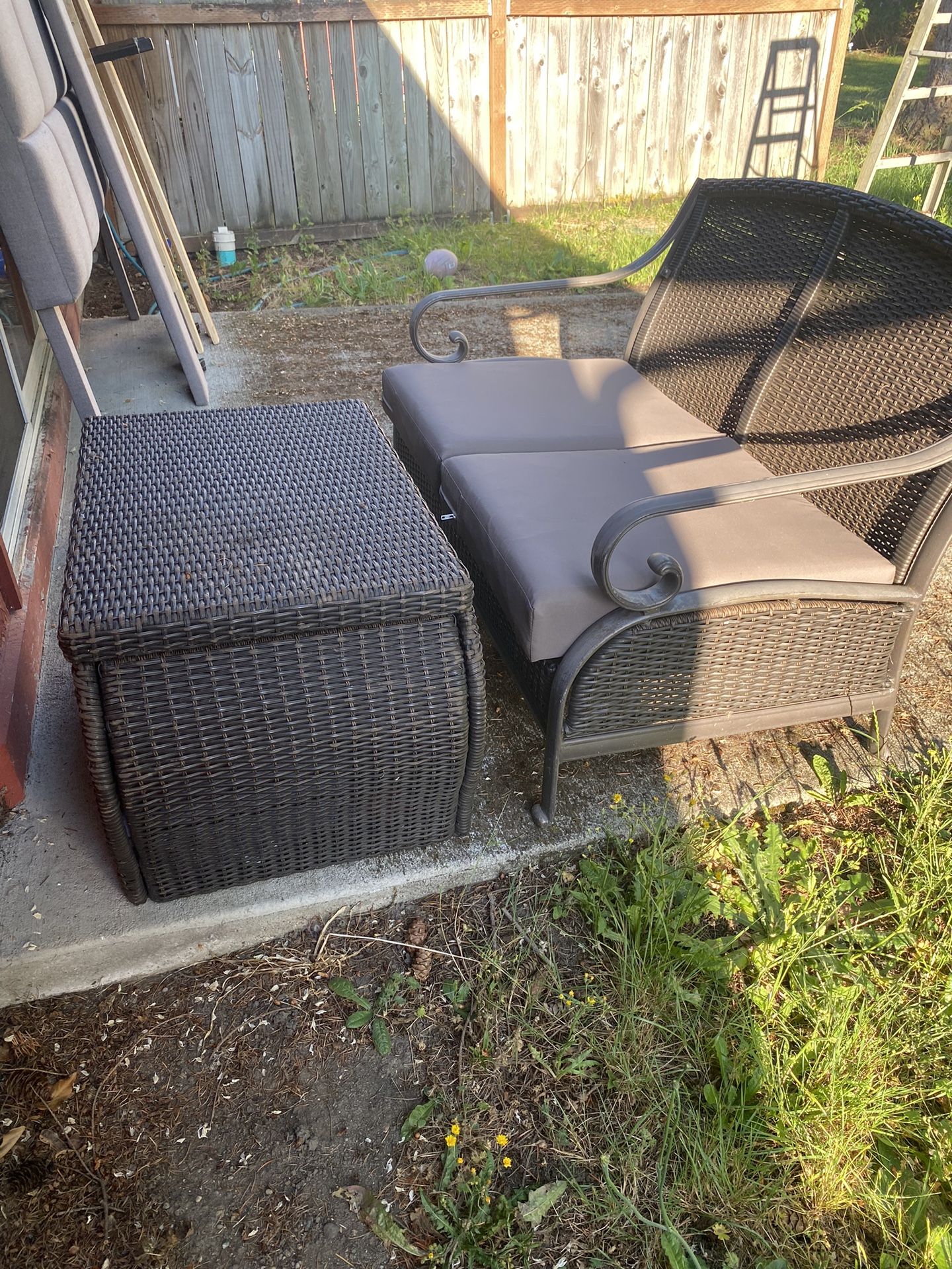 Patio Furniture And Basket FREE