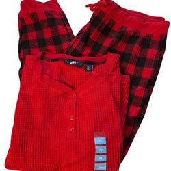 Lands End Plaid Pjs 