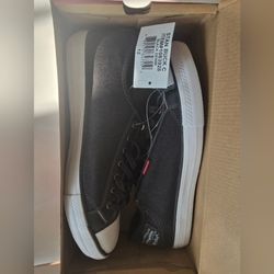 NEW Men's Levi's Strauss Black Denim Shoes, Size 12
