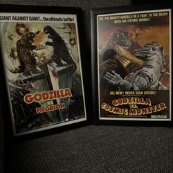 Godzilla Posters With Frames