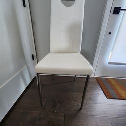 Set Of Two Faux Leather Dining Chairs Or Best Offer