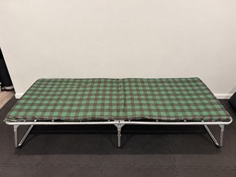 NEW Coleman Ridgeline Camping Cot w/ Foam Mattress – Folding Camp Bed